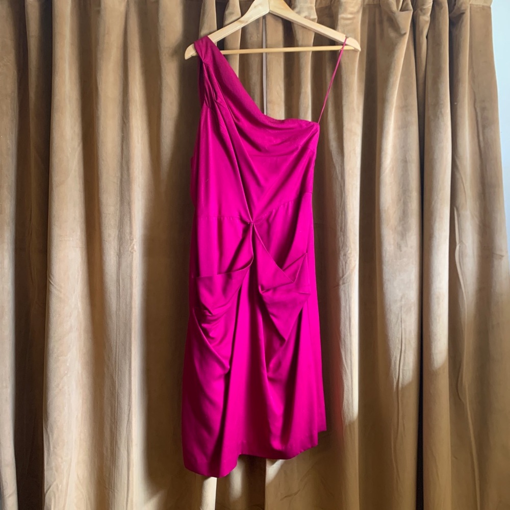 One-shoulder Chloe Dao Dress (Pink)